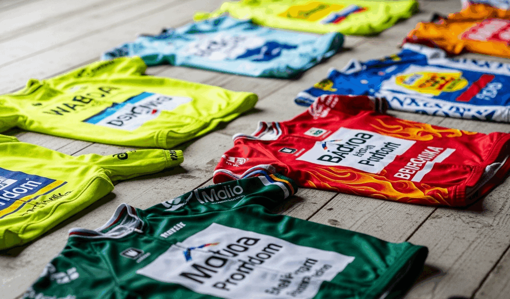 collection of colorful professional cycling team jerseys lai 20260331 133524